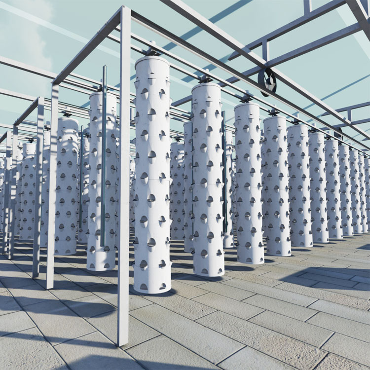 Hydroponic System - Smart Hanging Column Hydroponic Rotating Tower