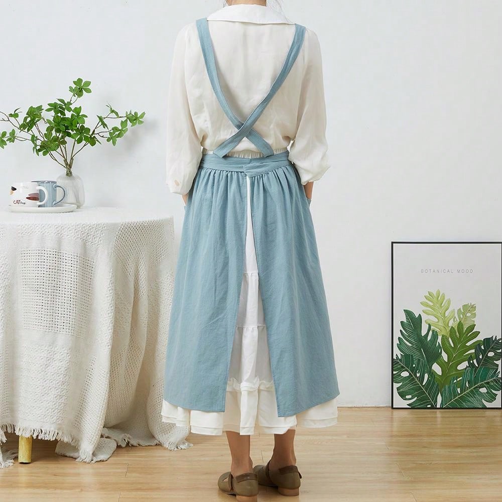 Brief Nordic Wind Pleated Skir - Gardening Tools Women 评论和价格