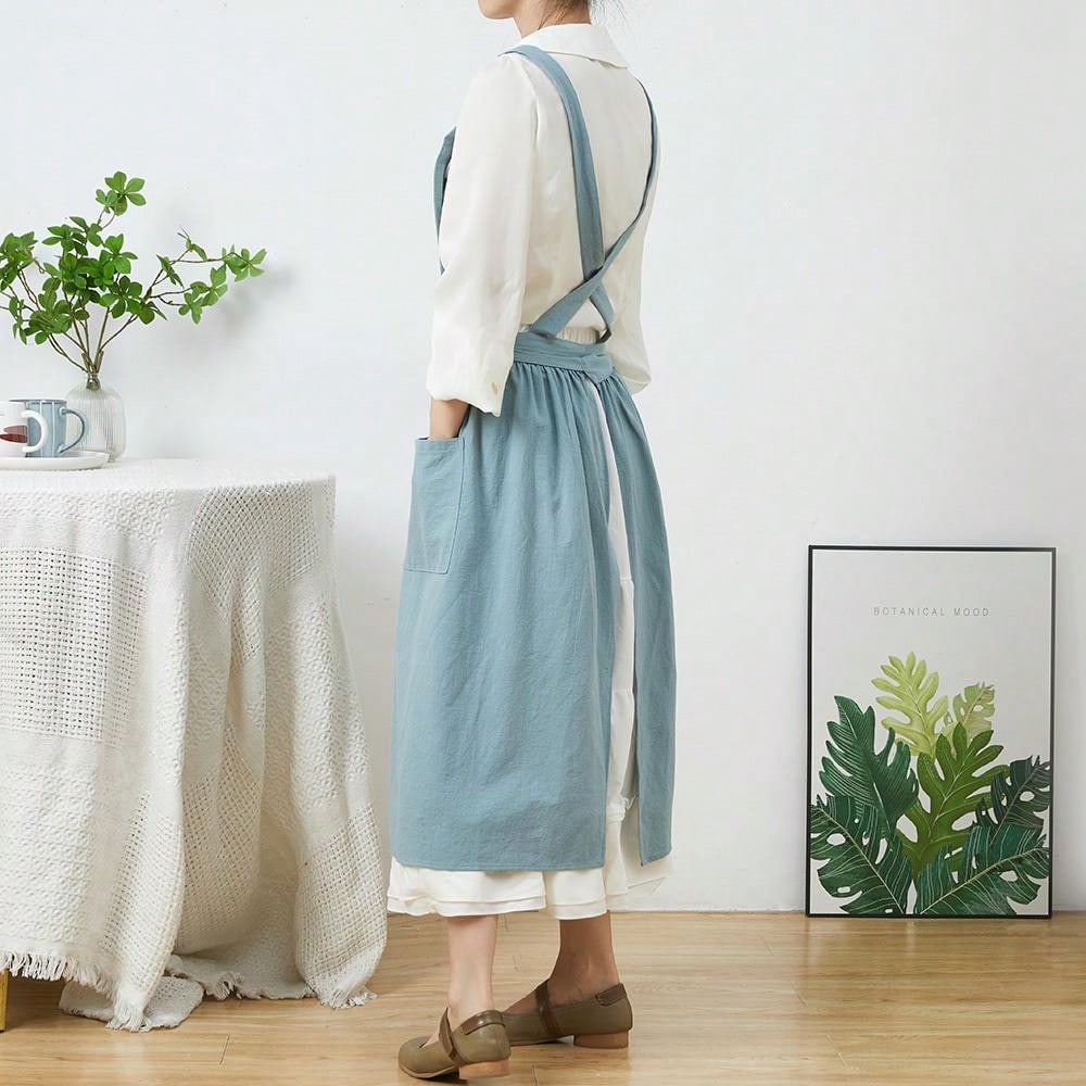 Brief Nordic Wind Pleated Skir - Gardening Tools Women 评论和价格