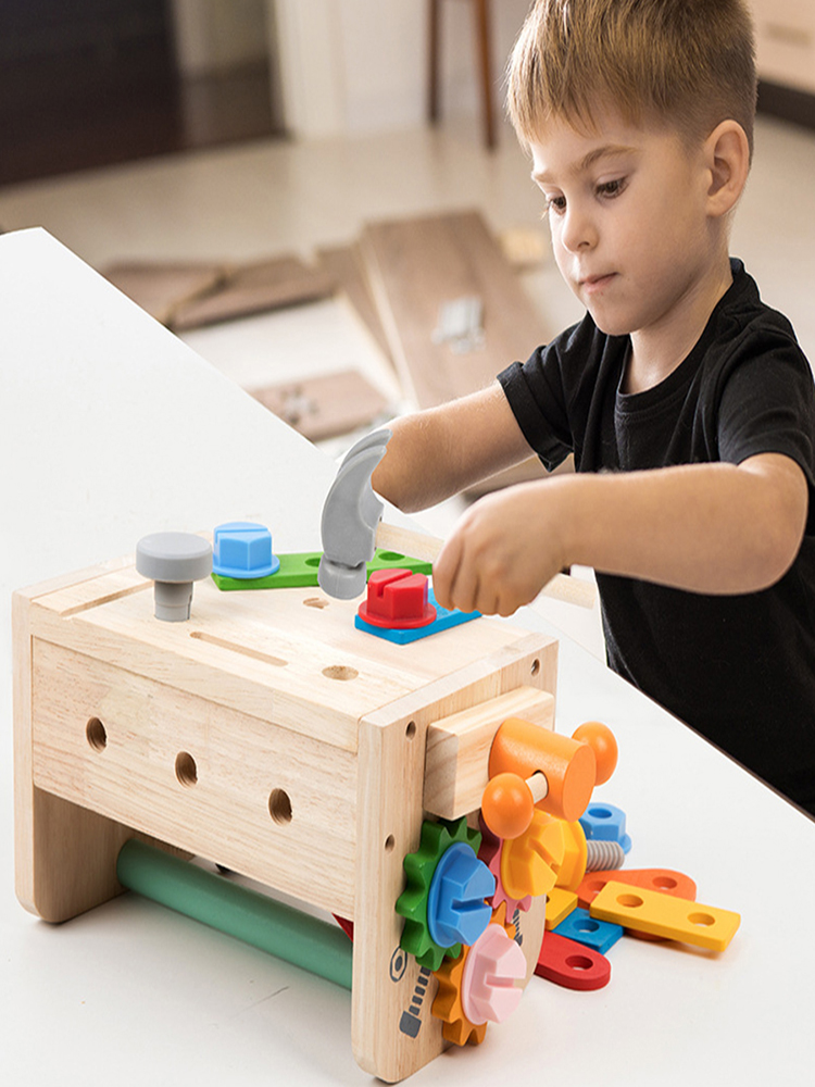 Kids Tool Bench Wooden Set Toy - Gardening Tools For Kids 评论和价格
